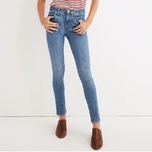 Madewell 9" Mid-Rise Skinny Jeans Comfort Stretch